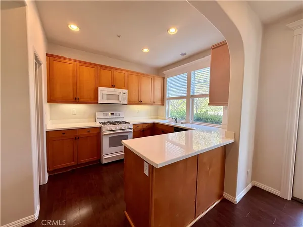 a park view with a slide