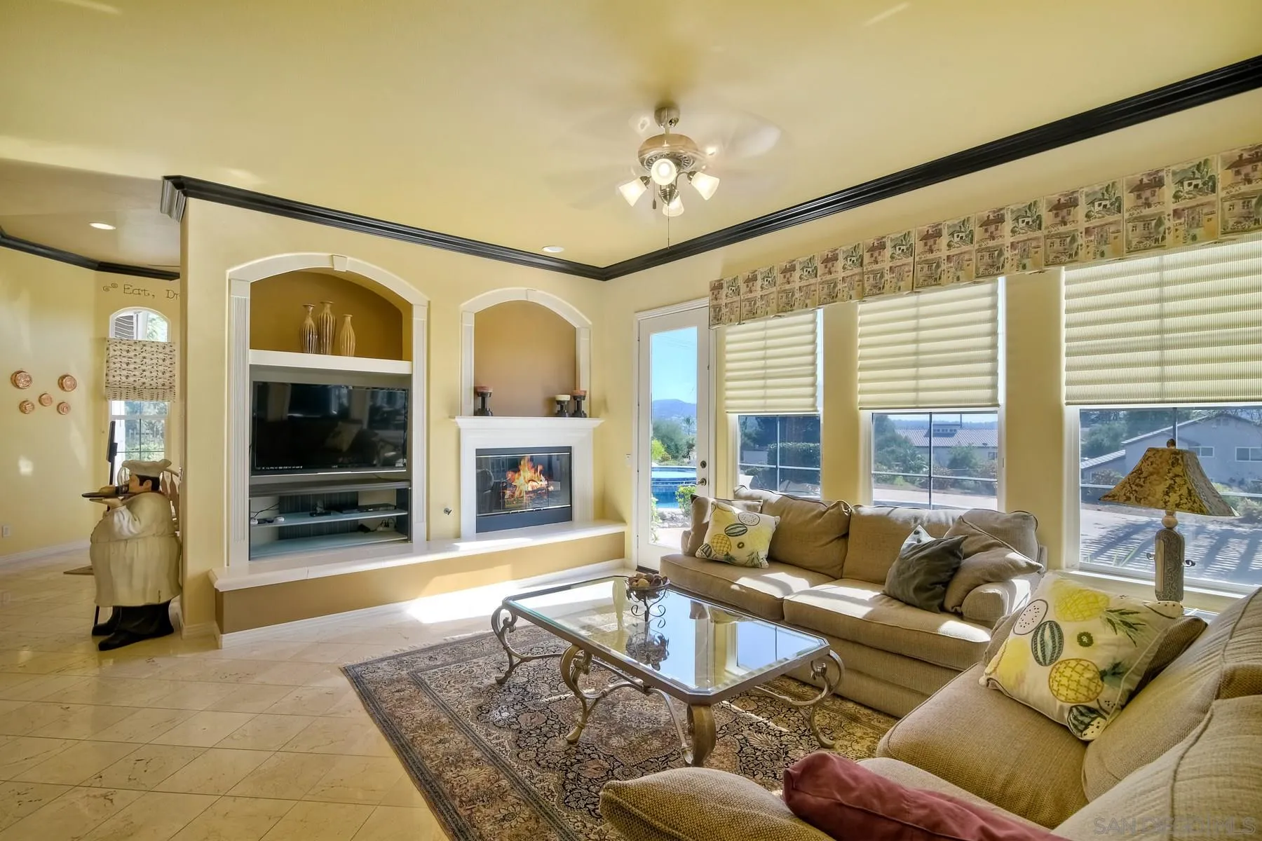 13675 Antelope Station Poway, CA 92064 - Photo 11 of 33 a living room with furniture and a fireplace