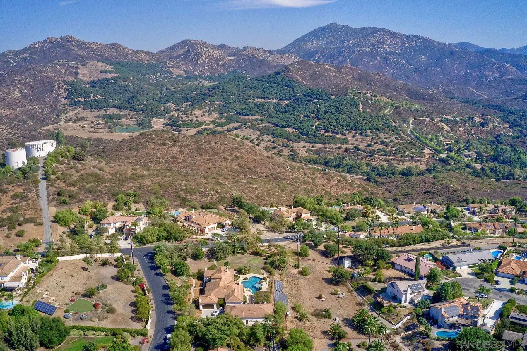 13675 Antelope Station Poway, CA 92064 - Photo 33 of 33 an aerial view of house with a street