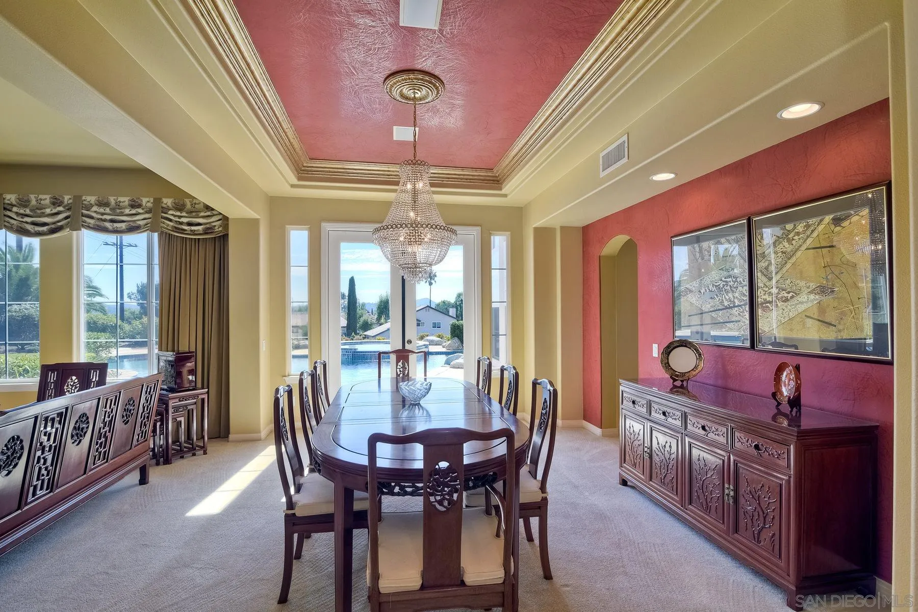 13675 Antelope Station Poway, CA 92064 - Photo 6 of 33 a view of a dining room with furniture window and outside view