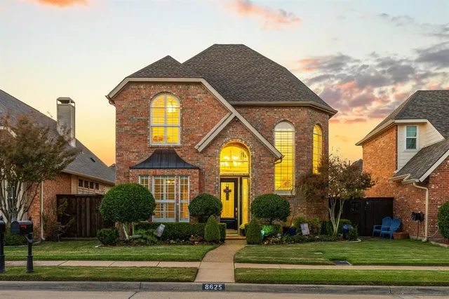 a front view of a house