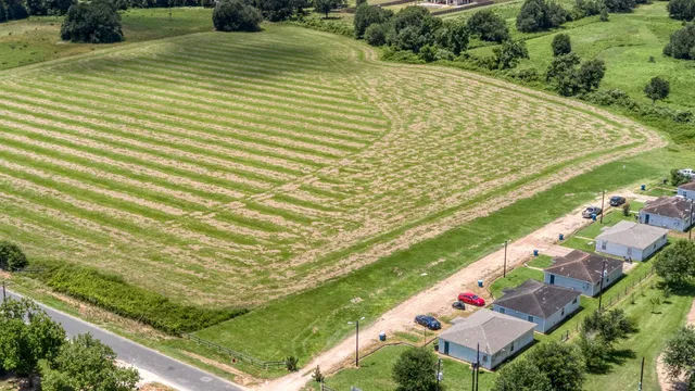a view of swimming pool from a balcony