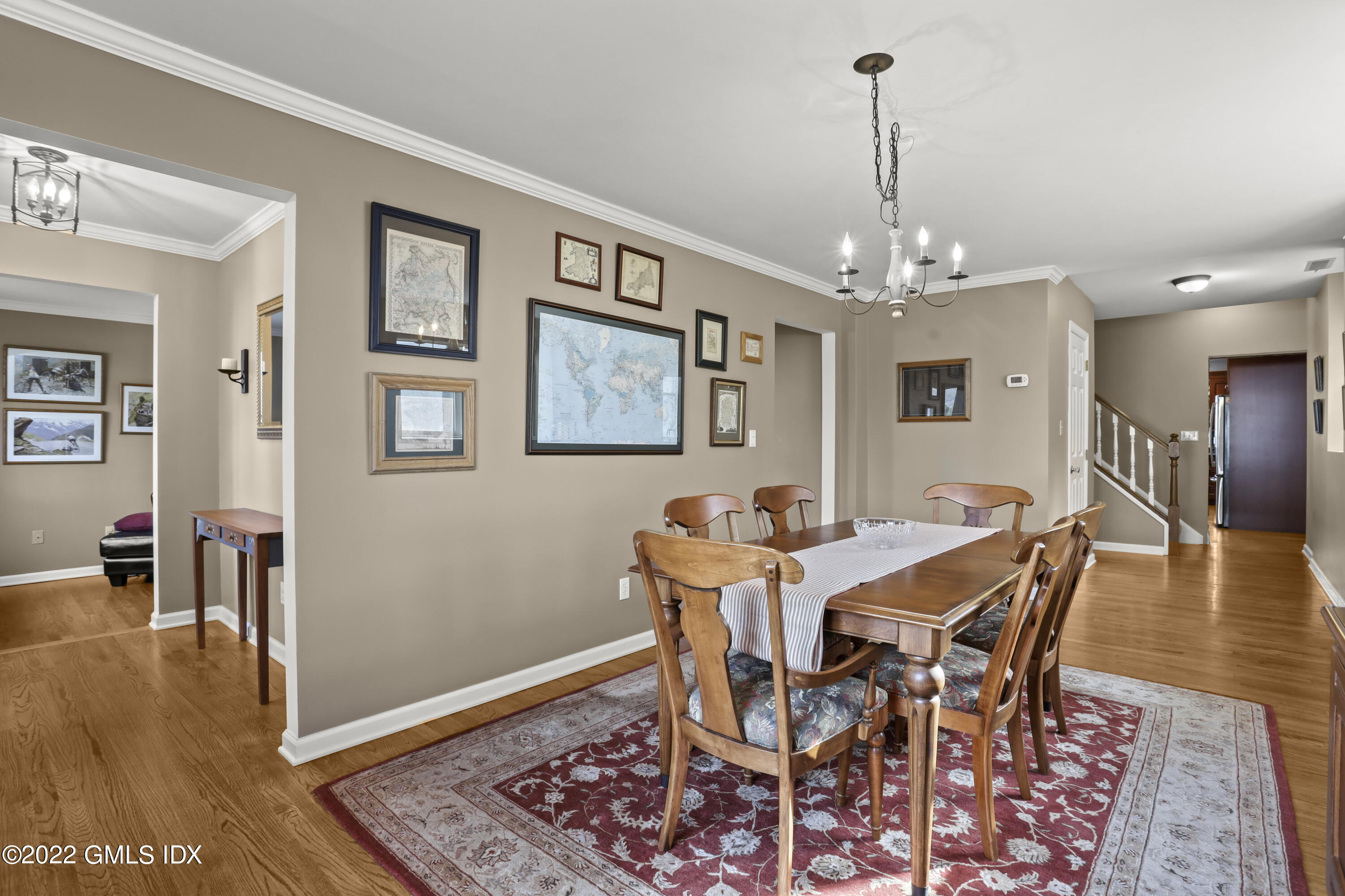 24 Sunshine Avenue Riverside, CT 06878 - Photo 13 of 44 a view of a dining room with furniture and wooden floor