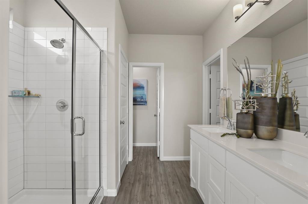 676 Poppy Lane Lavon, TX 75166 - Photo 24 of 35 Primary Bathroom in the Masters home plan by Trophy Signature Homes – REPRESENTATIVE PHOTO