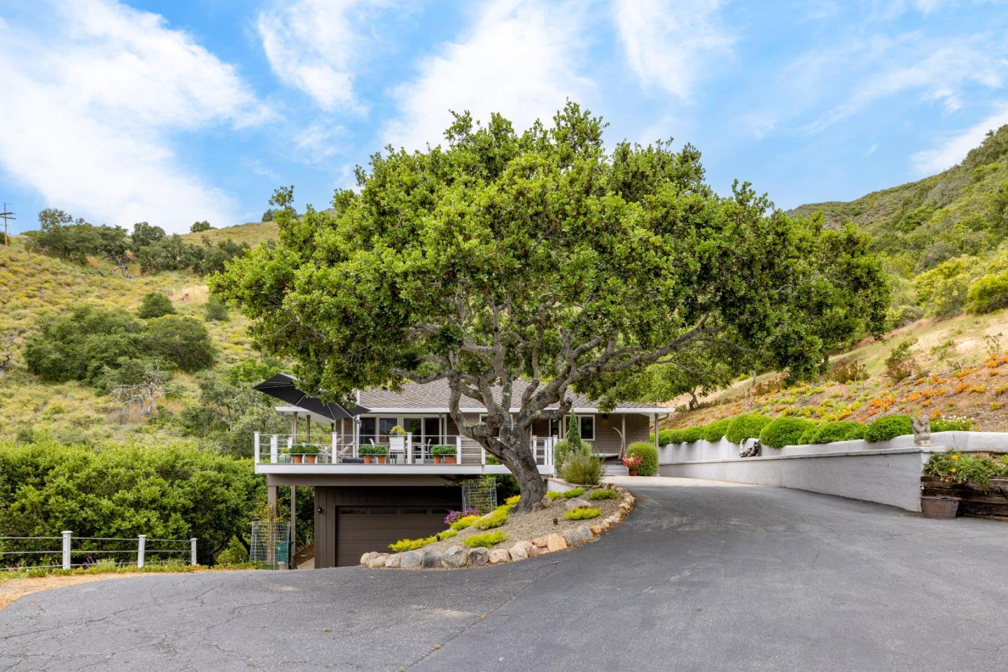 27 La Rancheria Carmel Valley, CA 93924 - Photo 29 of 30 a view of a patio with swimming pool and sitting area