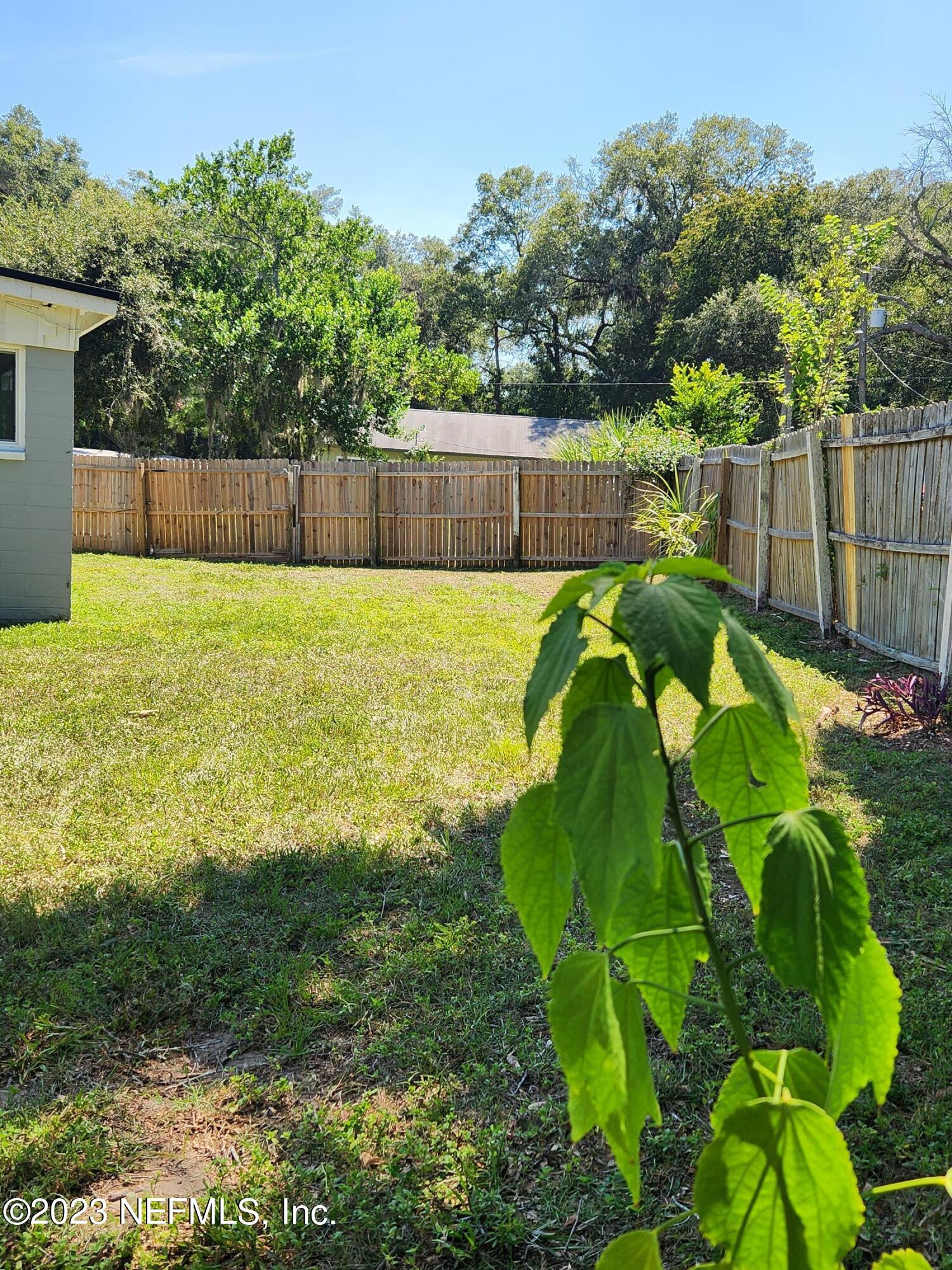 1306 Morgana Road Jacksonville, FL 32211 - Photo 31 of 33 a backyard of a house with lots of green space