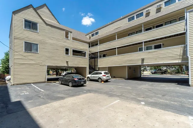 a view of a house with a large space