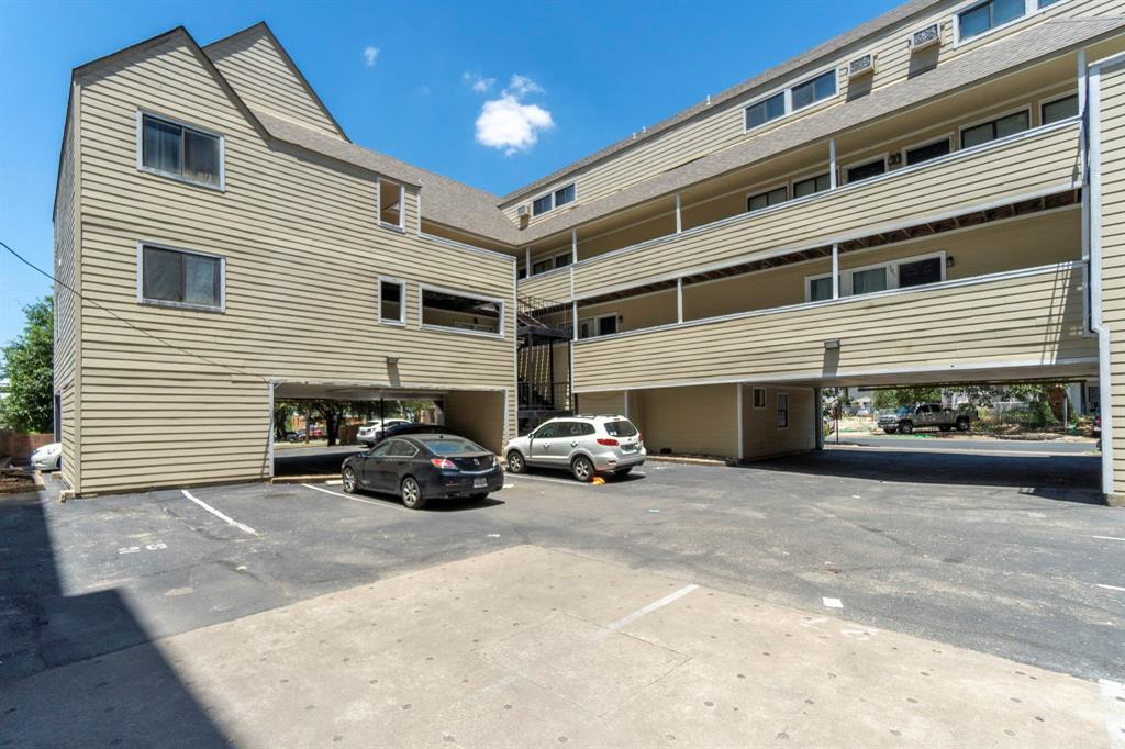 a view of a house with a large space