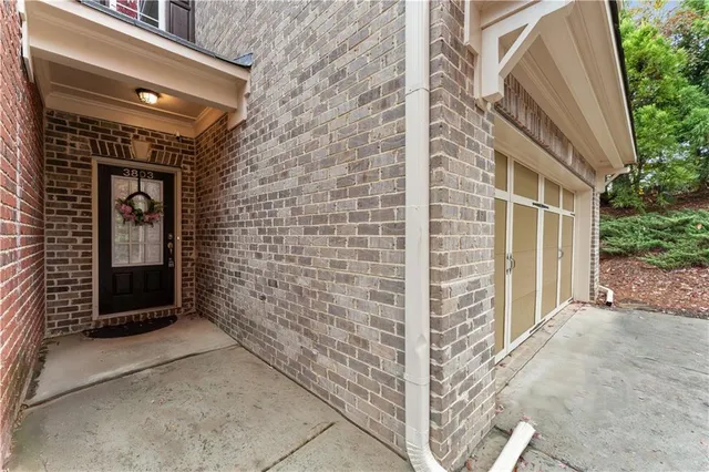a view of front door of house
