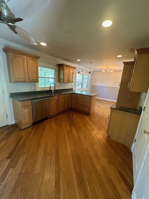 1340 Linden Road Homewood, IL 60430 - Photo 3 of 15 a large kitchen with stainless steel appliances a large counter top a stove and a sink