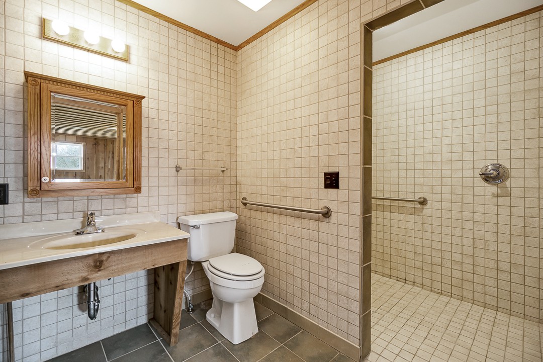 229 County House Road Sparta, TN 38583 - Photo 19 of 33 a bathroom with a toilet sink and mirror