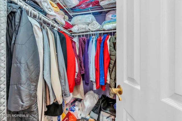 a view of a walk in closet