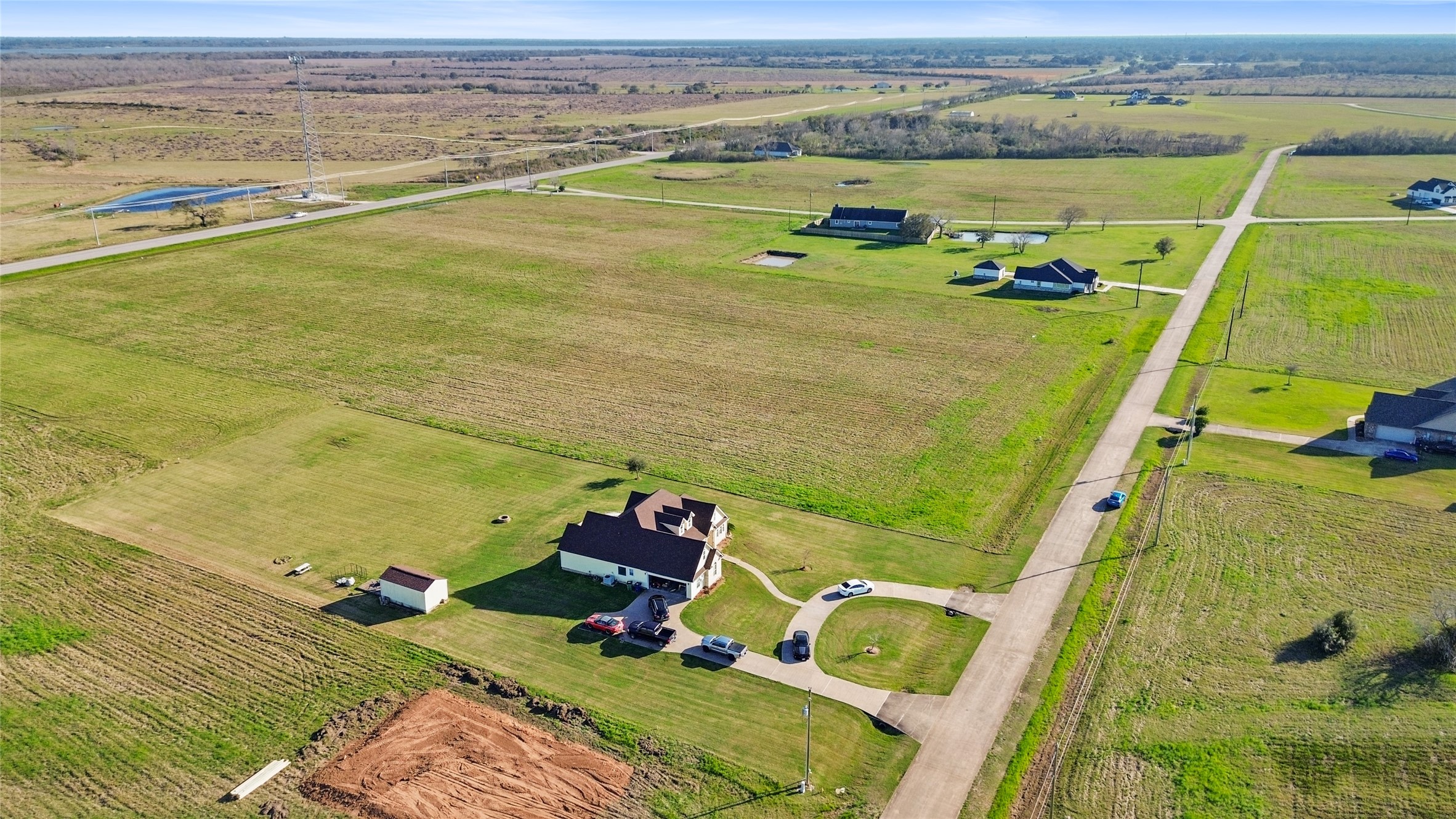 365 Brahman Trail Angleton, TX 77515 - Photo 12 of 13 an aerial view of a house with a ocean view