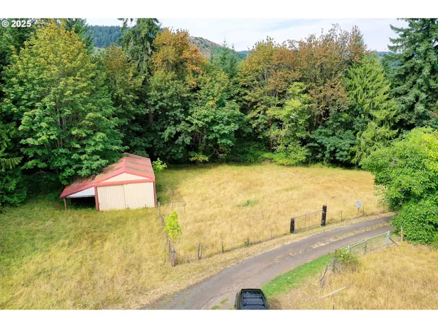 a view of an outdoor space and ocean view