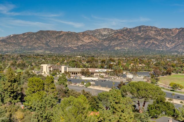 a view of city and mountain