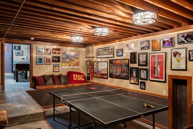 a living room with furniture and a couch