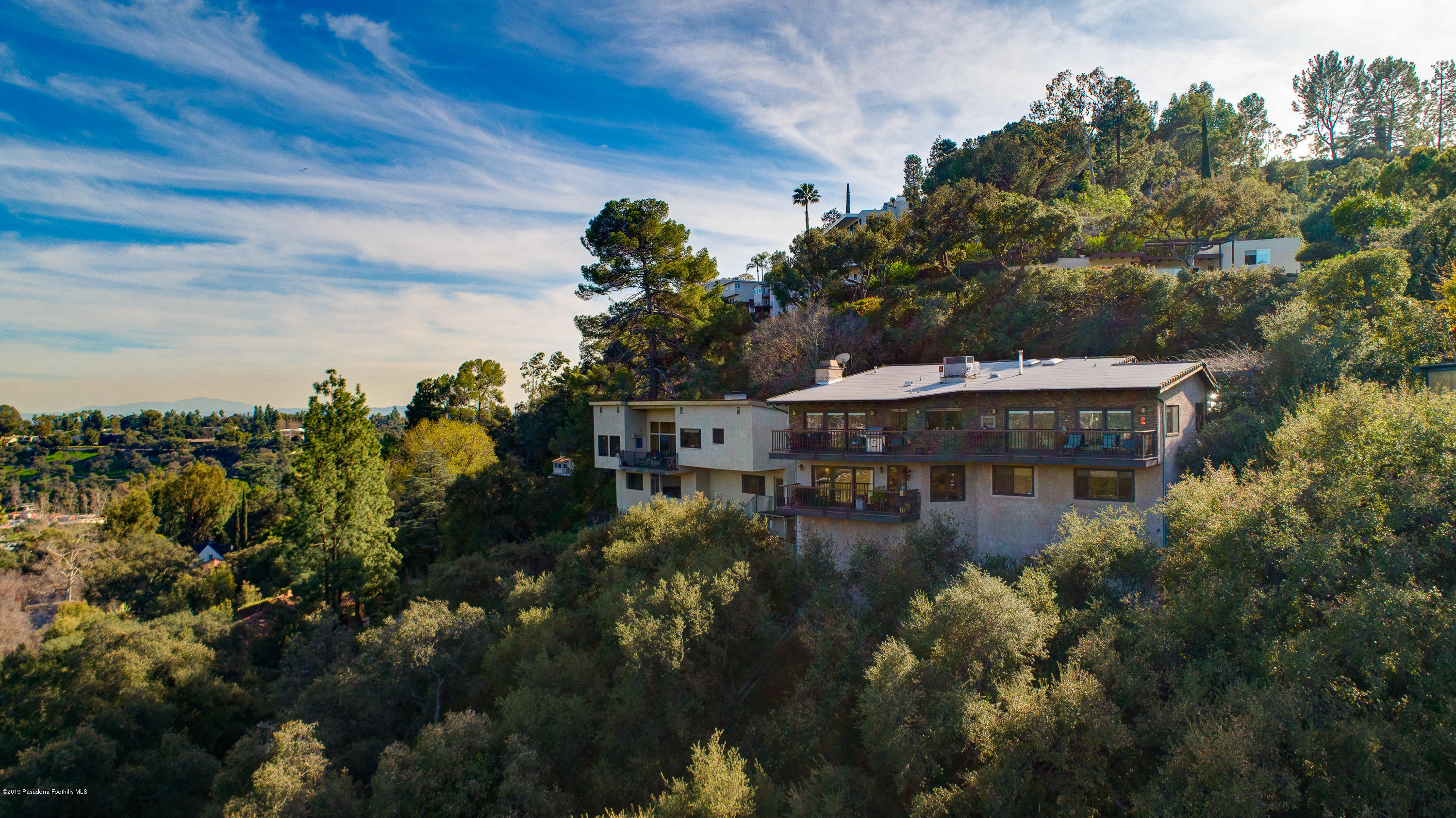 943 Glen Oaks Boulevard Pasadena, CA 91105 - Photo 36 of 38 a aerial view of a house with a yard