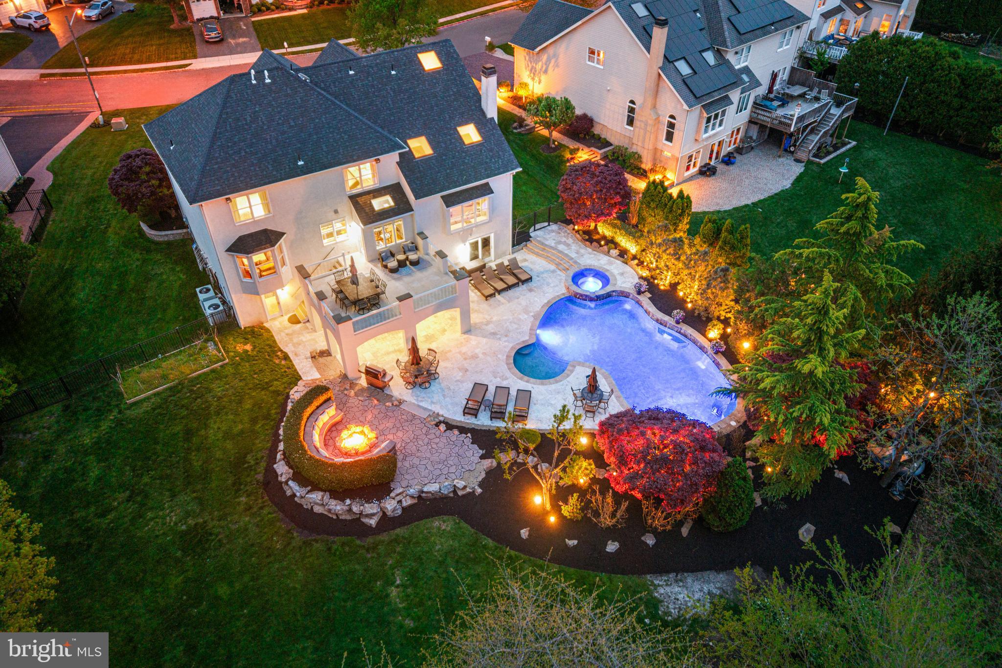 61 Brooks Road Moorestown, NJ 08057 - Photo 2 of 93 an aerial view of a house with an outdoor space and street view