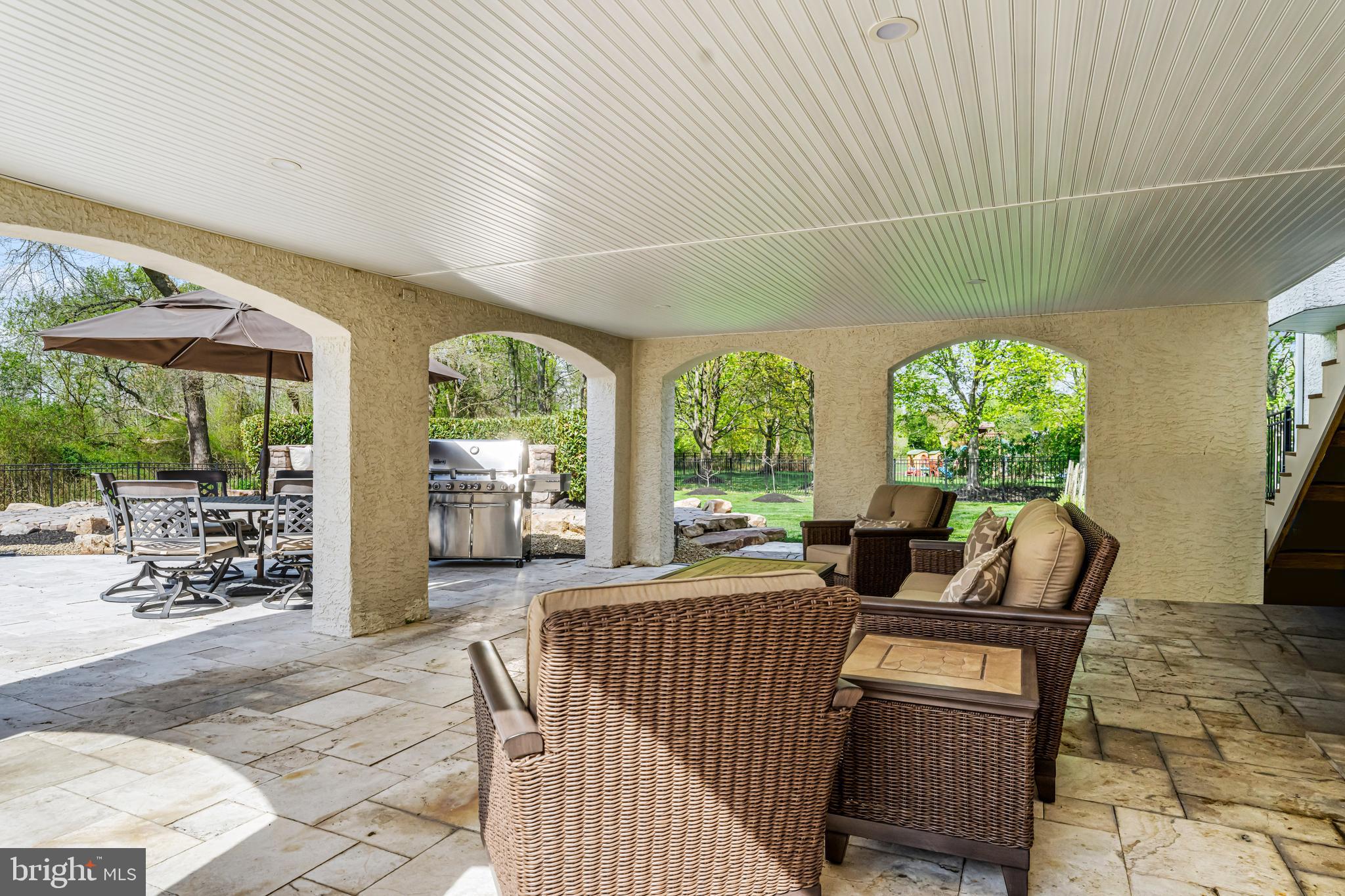 61 Brooks Road Moorestown, NJ 08057 - Photo 33 of 93 a living room with furniture and a garden