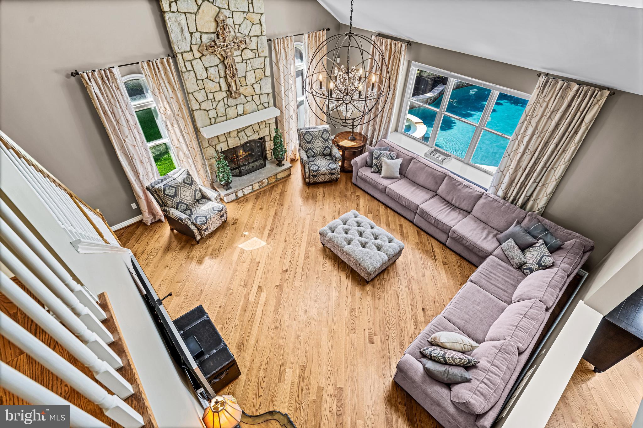 61 Brooks Road Moorestown, NJ 08057 - Photo 53 of 93 a living room with furniture and a fireplace