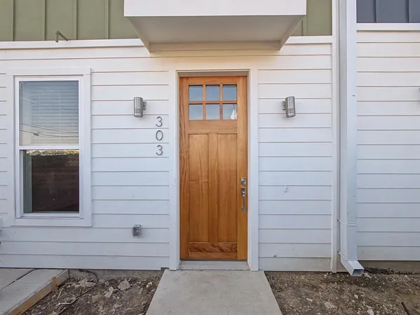a view of front door