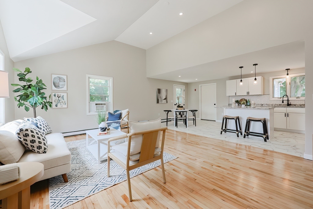 5 East Public Street Freetown, MA 02702 - Photo 18 of 41 a living room with furniture and view of kitchen