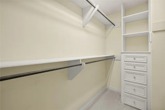 a view of an empty room