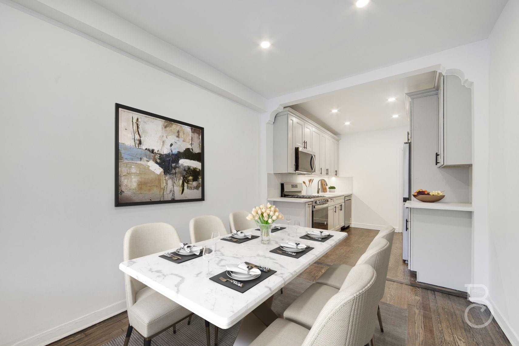 53-66 62nd Street Queens, NY 11378 - Photo 3 of 19 a view of a dining room with furniture and wooden floor