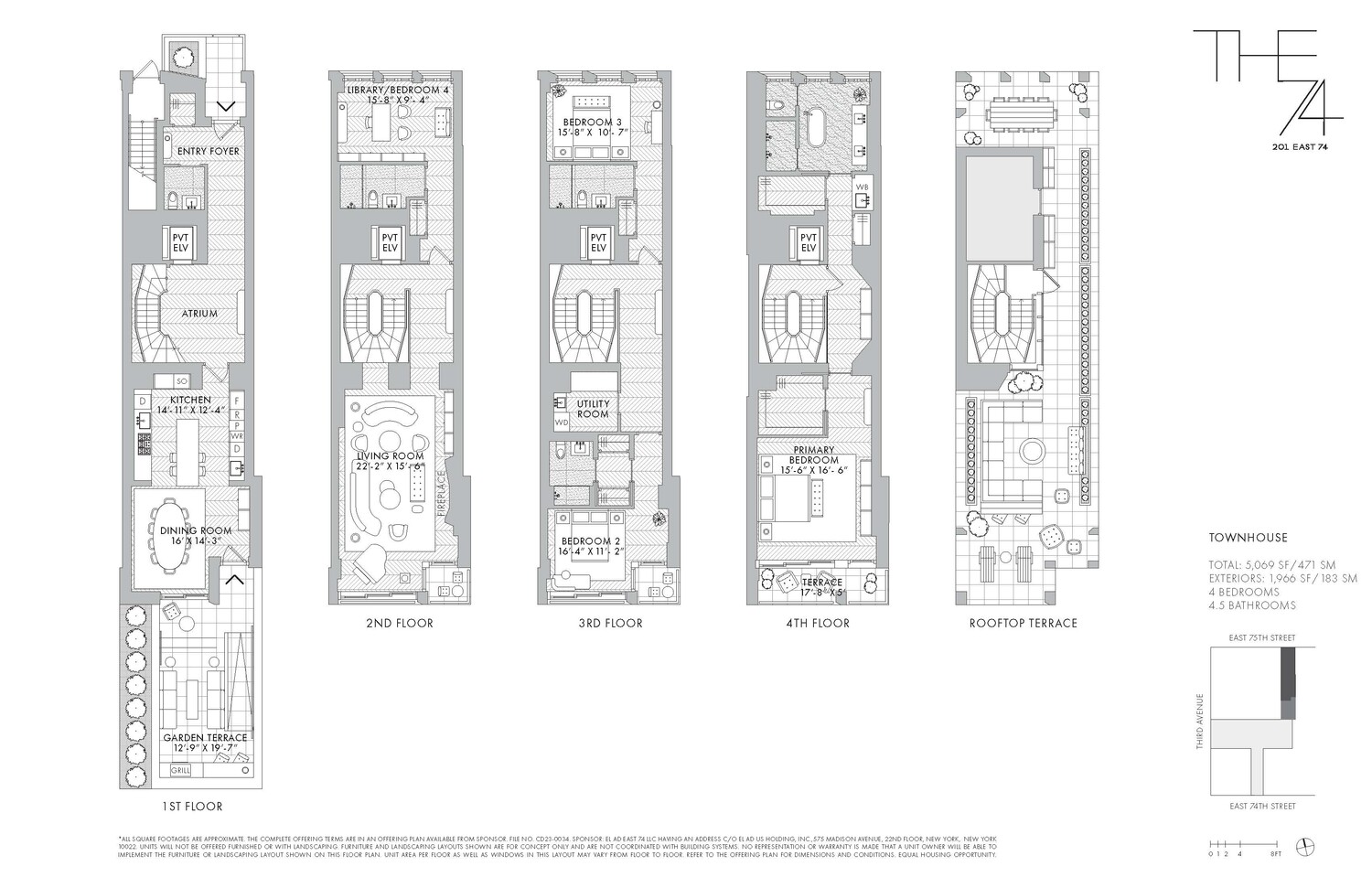 201 East 74th Street Manhattan, NY 10021 - Photo 16 of 16 a picture of a floor plan