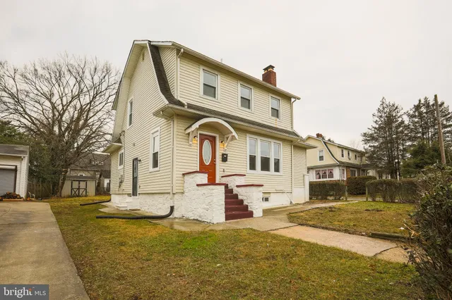 a view of a house with a small porch