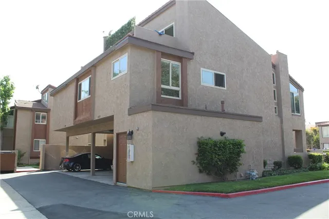 a view of a balcony from a window