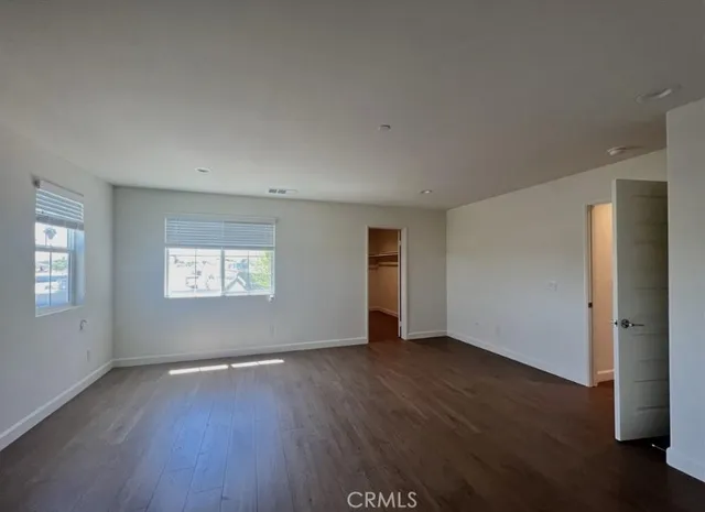 an aerial view of a swimming pool