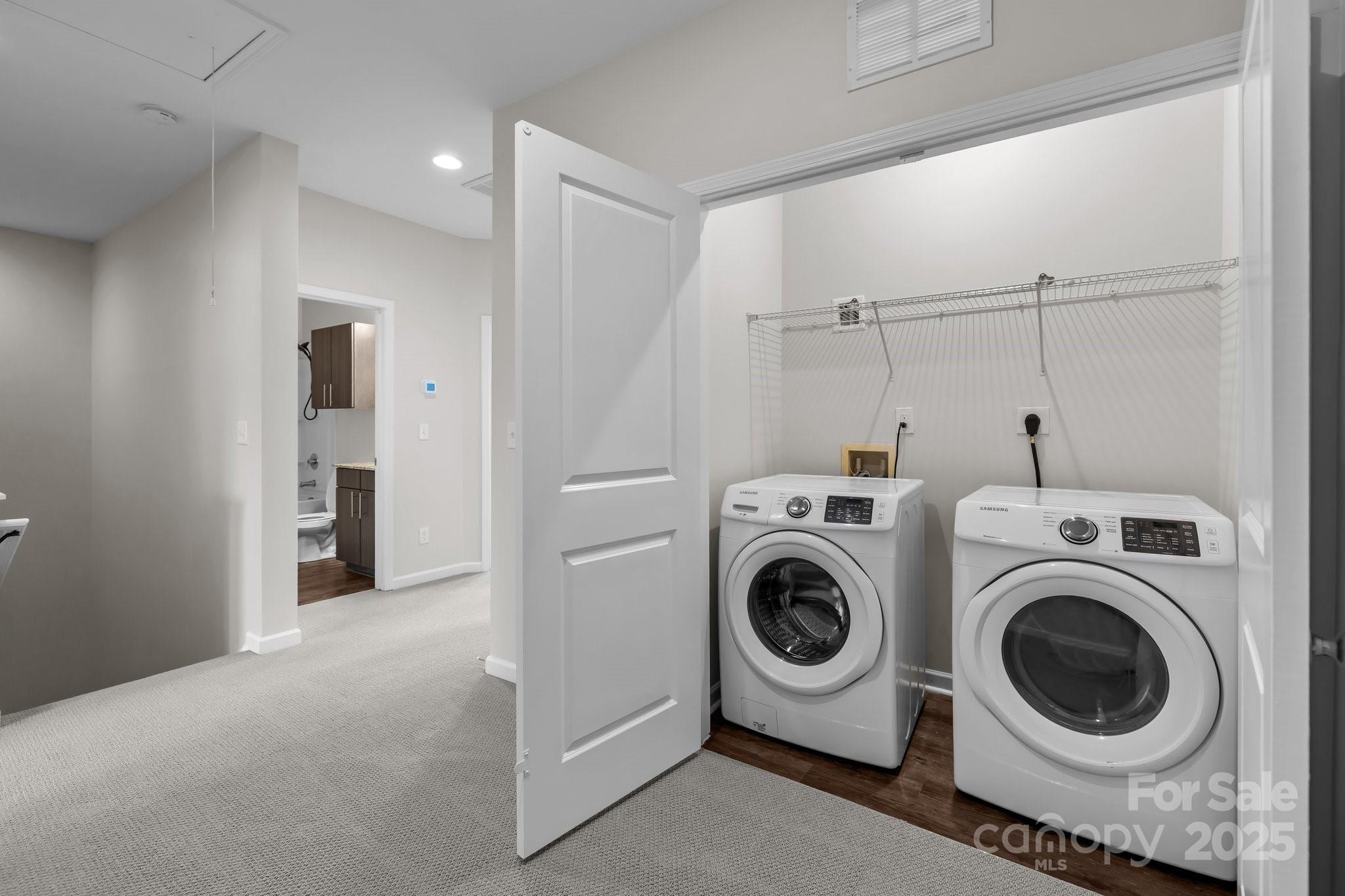 206 Overstone Court Fort Mill, SC 29715 - Photo 8 of 47 a view of a storage & utility room with washer and dryer