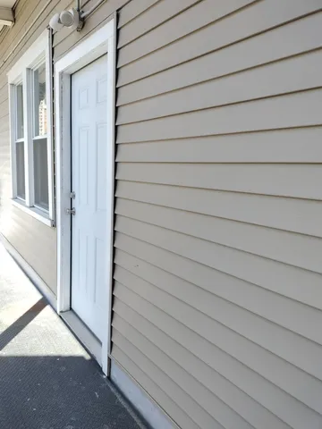 a view of front door