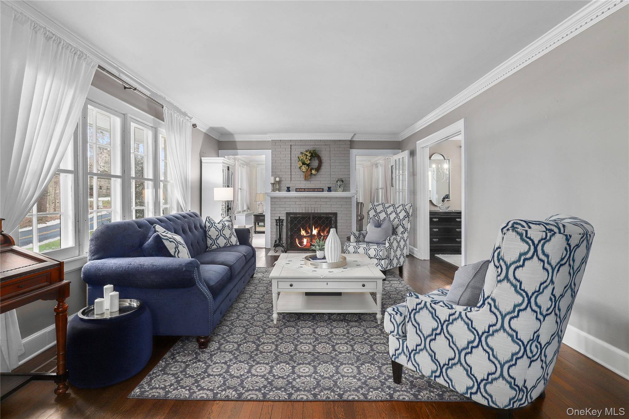 35 Hamilton Road Chappaqua, NY 10514 - Photo 3 of 29 a living room with furniture fireplace and window