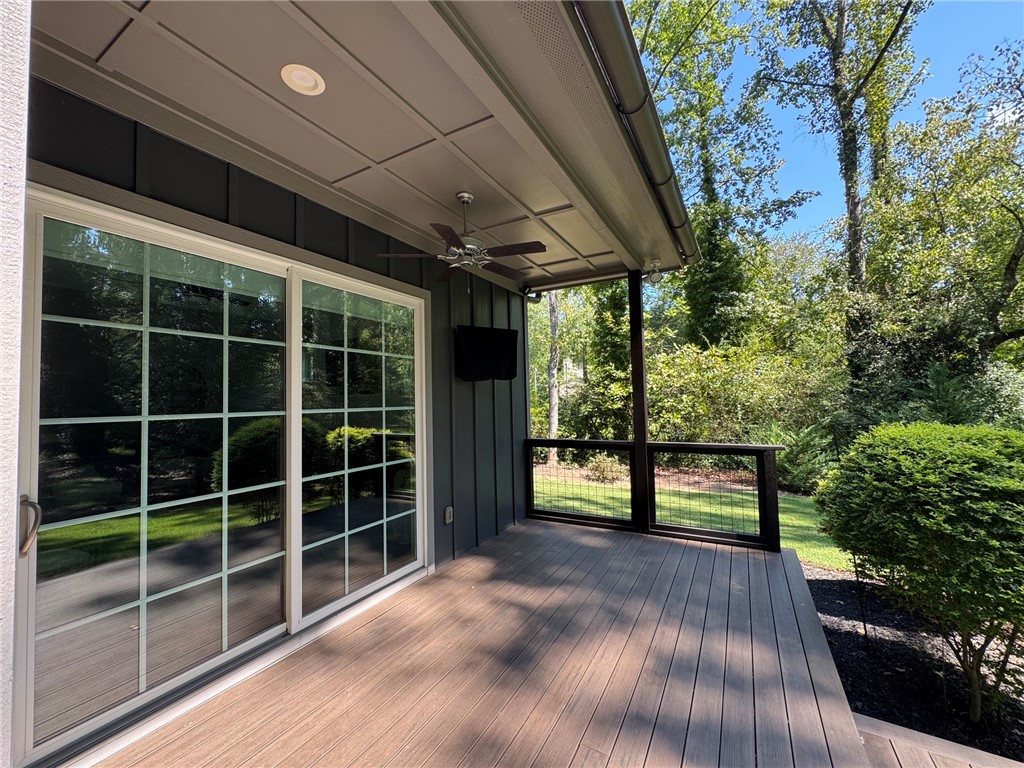 117 Shadowood Road Clemson, SC 29631 - Photo 40 of 45 Covered deck with TV