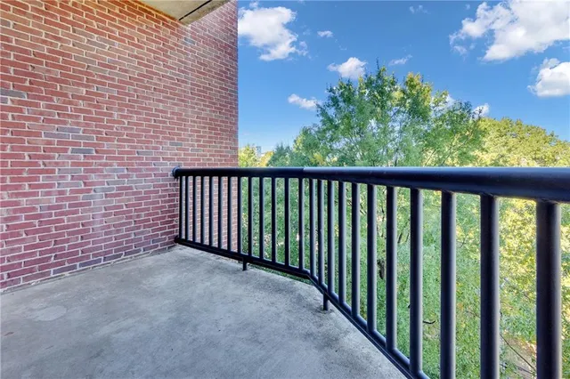 a view of a balcony