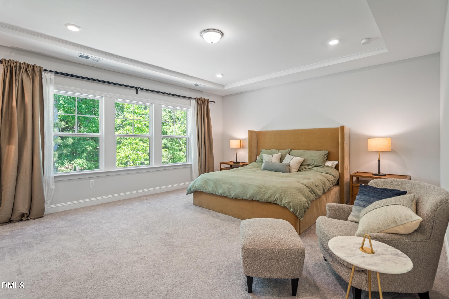 2966 Rise And Shine Road Apex, NC 27502 - Photo 29 of 61 a bedroom with furniture and a large window