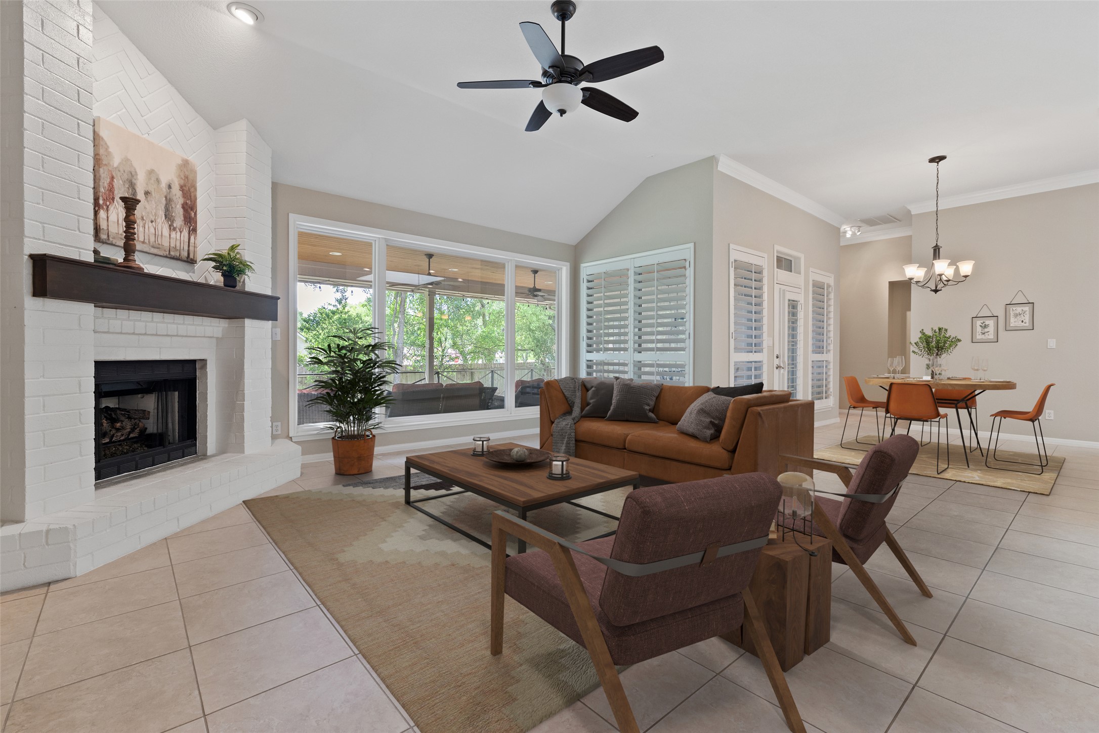 31000 Clearwater Court Georgetown, TX 78628 - Photo 25 of 39 a living room with furniture and a fireplace