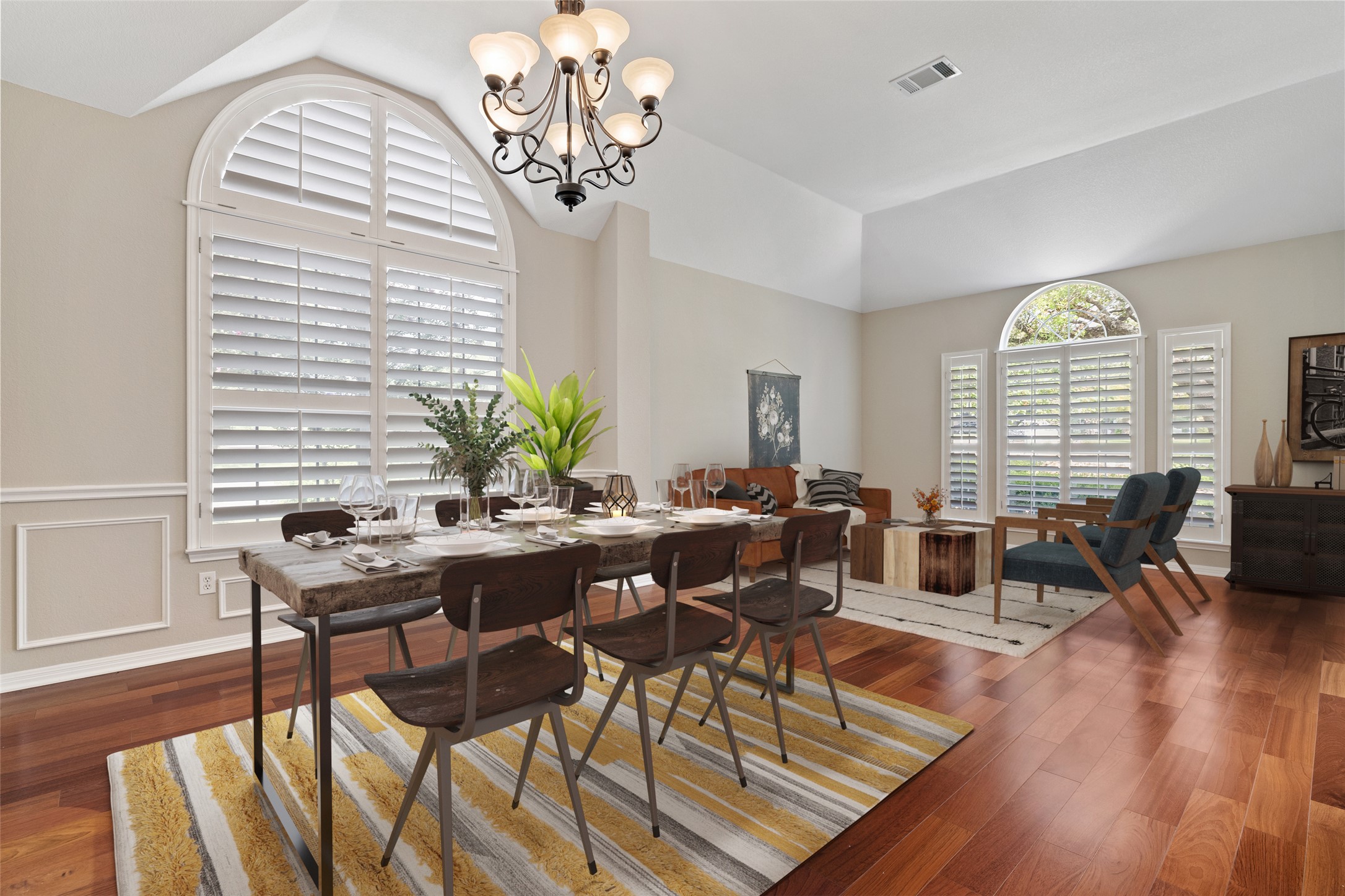 31000 Clearwater Court Georgetown, TX 78628 - Photo 8 of 39 a view of a dining room with furniture window and wooden floor