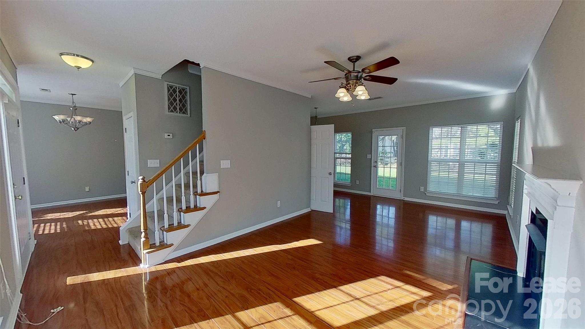 7236 Rock Island Road Charlotte, NC 28278 - Photo 3 of 11 a view of entryway and hall with wooden floor