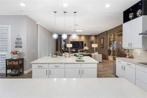 a living room with a couch and a flat screen tv