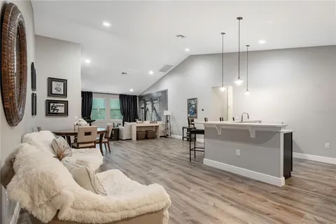 a room with furniture and a window