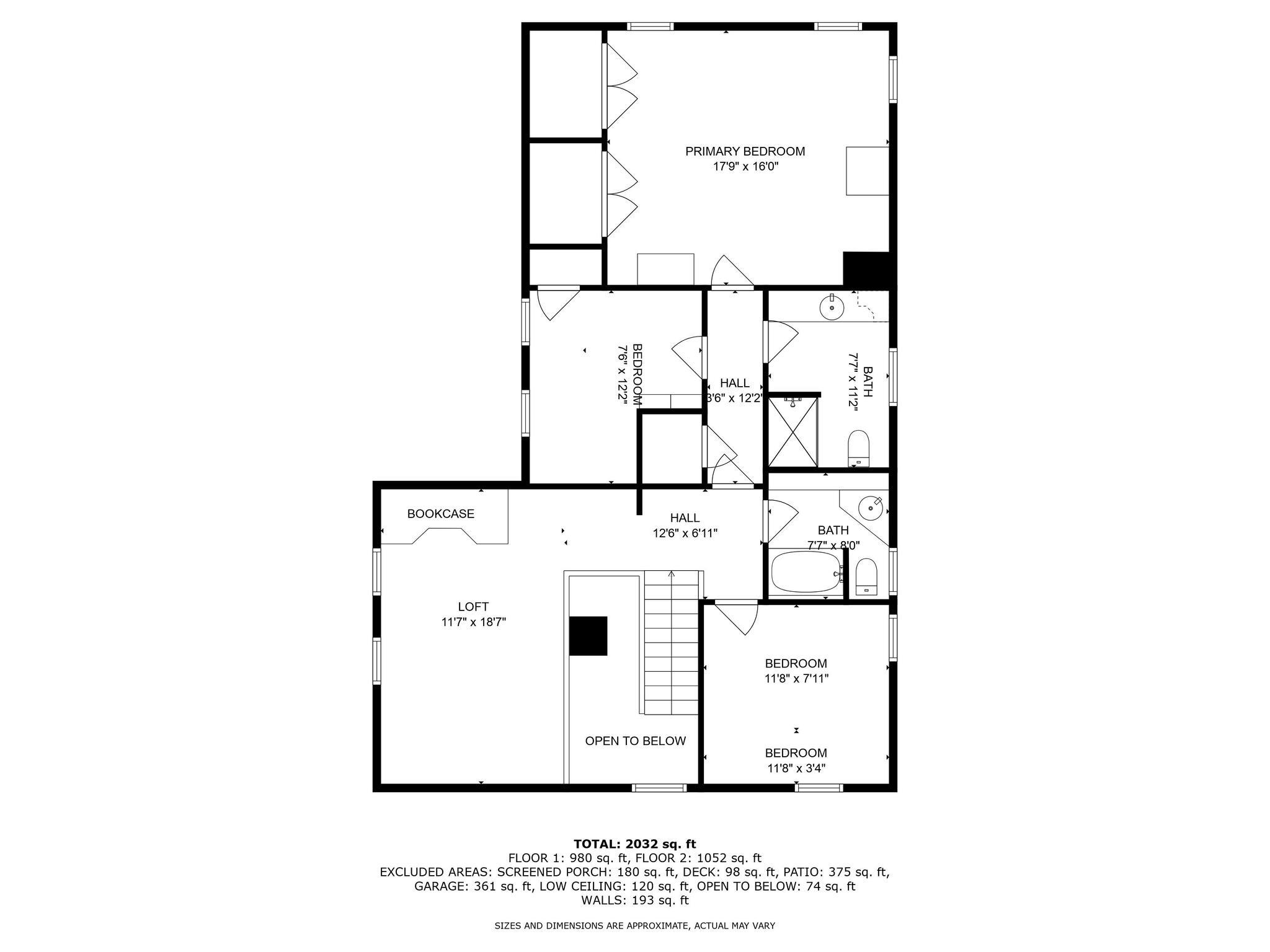 180 Clay Hill Road York, ME 03902 - Photo 38 of 39 Second Floor Plan