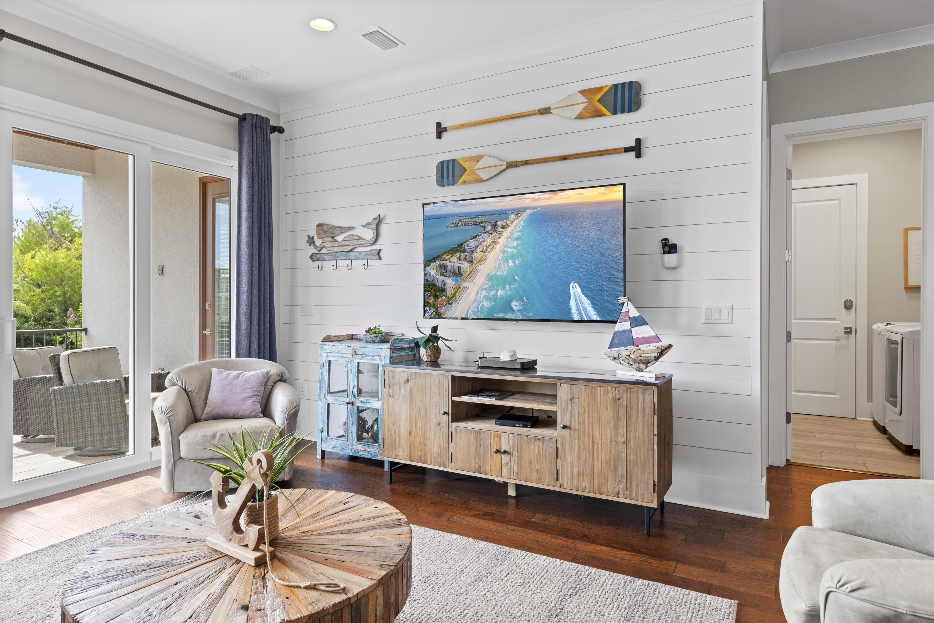 43 Calla Way Miramar Beach, FL 32550 - Photo 28 of 59 a living room with furniture and a flat screen tv