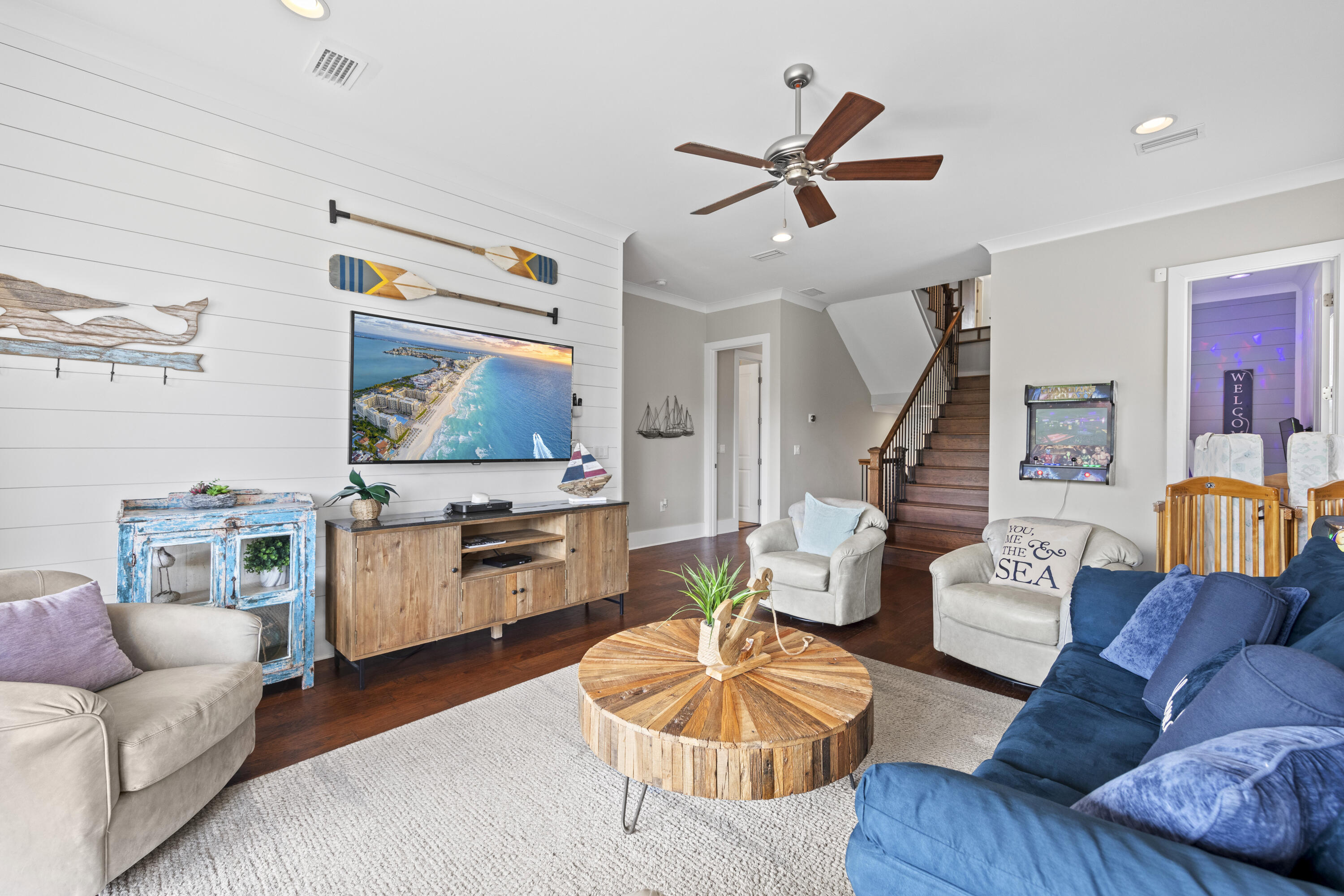 43 Calla Way Miramar Beach, FL 32550 - Photo 29 of 59 a living room with furniture and a flat screen tv