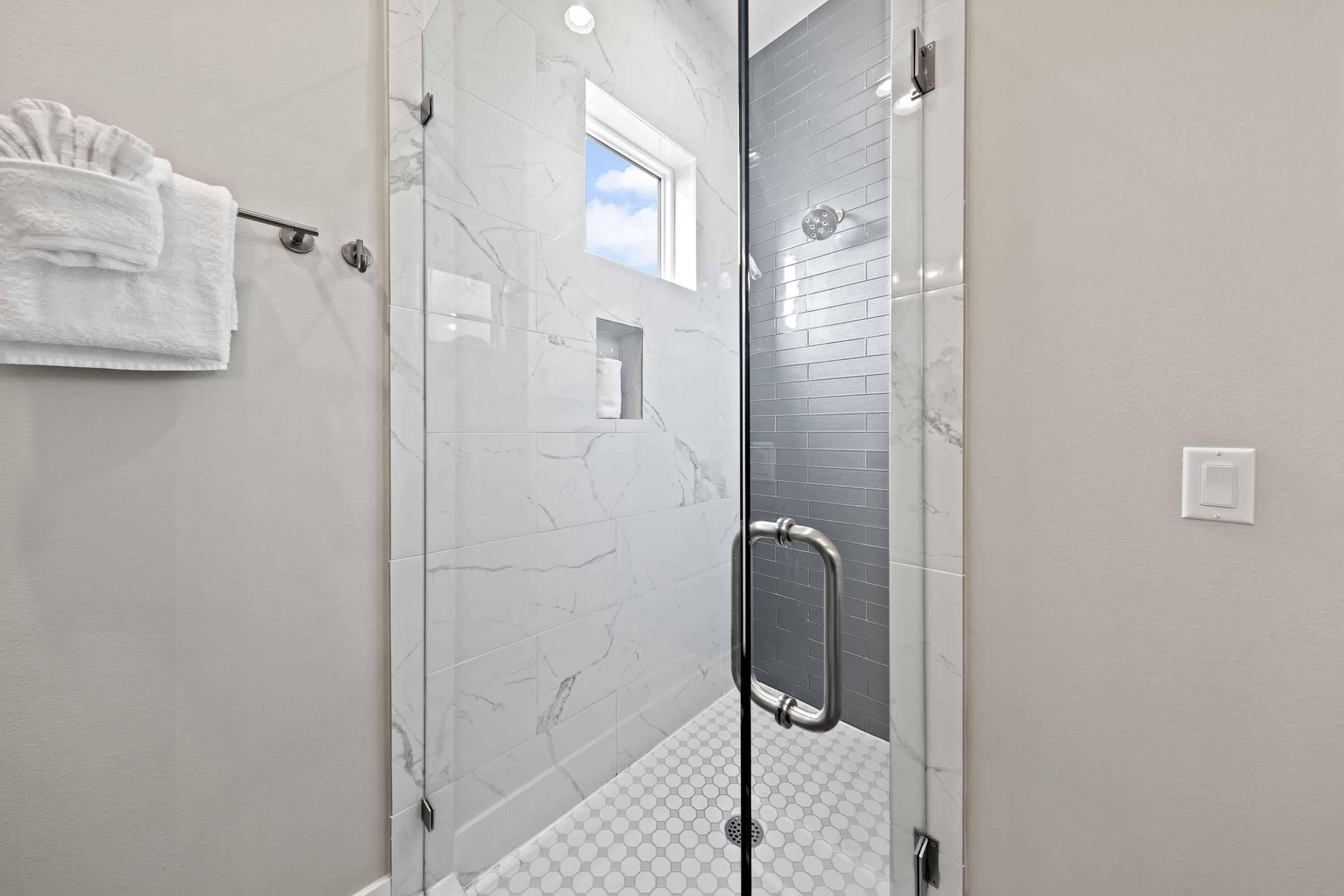 43 Calla Way Miramar Beach, FL 32550 - Photo 51 of 59 a bathroom with a shower and a glass door