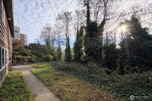 a view of outdoor space and garden