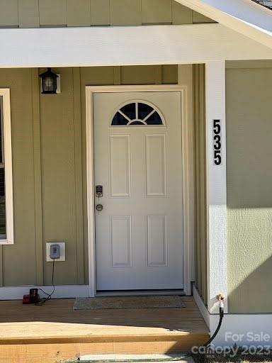 535 Sycamore Br Road Asheville, NC 28803 - Photo 1 of 1 a view of entryway with wooden floor