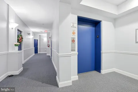 a view of a hallway with a hallway